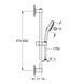 Душевой гарнитур Grohe QuickFix Vitalio Comfort 110 26096001, Хром