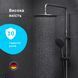 Душевая система ShowerSpot с термостатом Am.Pm Like black matt F0780422, Черный матовый