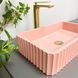 Умивальник (раковина) VBI FLORENTIA PINK MATT накладний, Рожевий