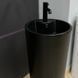 Умывальник (раковина) VBI BOLONIA BLACK MATT напольный, Черный/золото