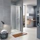 Душові двері Koller Pool Neon двосекційні 900x1900 мм скло прозоре ND90C, Універсальна, прозорий, хром