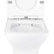 Унітаз підлоговий Qtap Aries Rimless безобідковий з сидінням Soft-close White QT03228302W, Білий