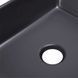 Умивальник Qtap Tern накладний прямокутний 475х370х140 мм Black matt + донний клапан PU03, Черный матовый