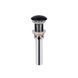 Умивальник Qtap Tern накладний прямокутний 475х370х140 мм Black matt + донний клапан PU03, Черный матовый