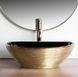 Умивальник Rea Sofia brushed gold black накладний REA-U3310, Золотий