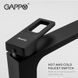 G1017-62 Змішувач для умивальника високий чорний Gappo 1/8, Черный матовый