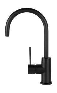 Змішувач для кухні Corsan Lugo black mat з рухомим носиком CMB7522BL, Черный матовый