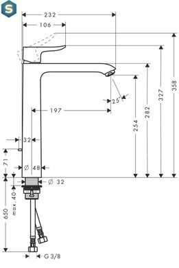 Смеситель для раковины Hansgrohe Metris EcoSmart 31082000