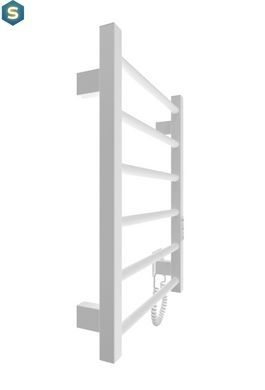 Електрична рушникосушарка HF Leeds 570x430 white matte 6.1.0800.06.WM, Белый матовый, універсальне (конектор), Електронний