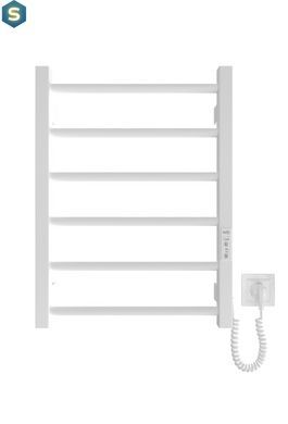 Електрична рушникосушарка HF Leeds 570x430 white matte 6.1.0800.06.WM, Белый матовый, універсальне (конектор), Електронний