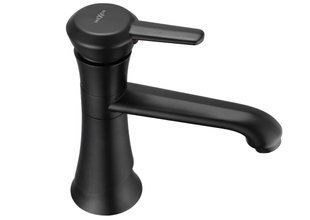 Смеситель для умывальника Mexen rose black низкий MEX-73300-70, Черный матовый