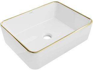 Умивальник Mexen Catia white gold Edge накладний MEX-21314805, Золотий