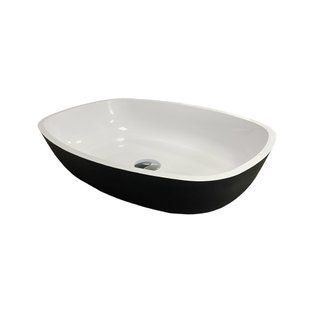 Умывальник Adamant Amarant black/white glossy 75305, Черный/золото