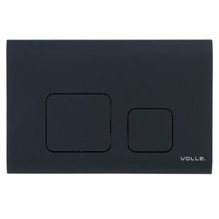 Клавіша змиву Volle Cuadro Evo чорний soft-touch 222113, Черный матовый