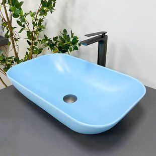 Умивальник (раковина) VBI AVEZZANO BLUE MATT накладний, Синий