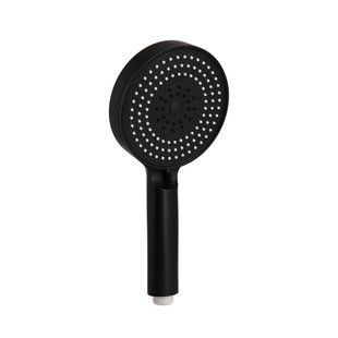 Ручний душ Qtap Rucni D 130 мм круглий QTRUC125BLM45951 Black matt, Черный матовый