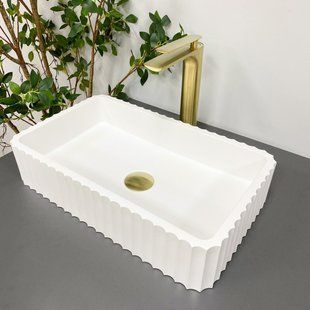 Умивальник (раковина) VBI FLORENTIA WHITE MATT накладний, Білий