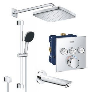 Душова система прихованого монтажу Grohe QuickFix SmartControl UA202801C3, Хром