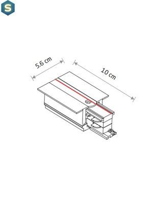 Соединитель Nowodvorski 8234 Ctls Recessed Power End Cap, Left IP20 Wh