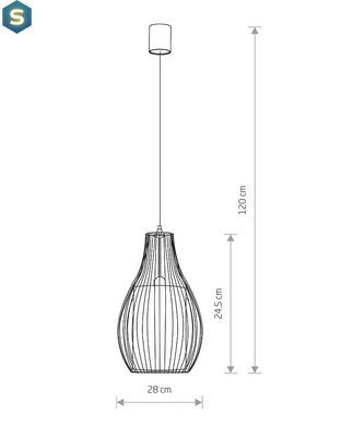 Люстра Nowodvorski 4610 Camilla E27 1x40W IP20 Bl