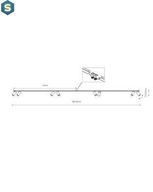 Спот Nowodvorski 7694 Mono VIII GU10 8x10W IP20 Wh