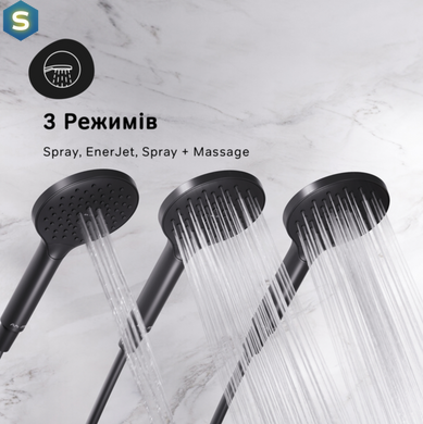 Душова система ShowerSpot Am.Pm Like black matt F0780722, Черный матовый