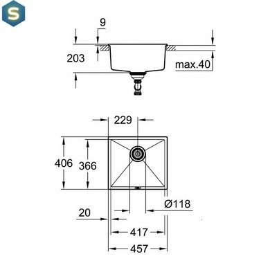 Кухонна мийка Grohe Sink K700 Undermount 31653AP0