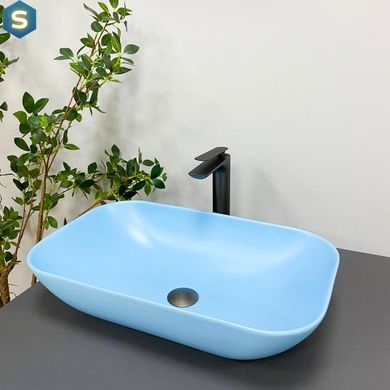 Умивальник (раковина) VBI AVEZZANO BLUE MATT накладний, Синий