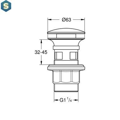 Донный клапан Grohe 40824000