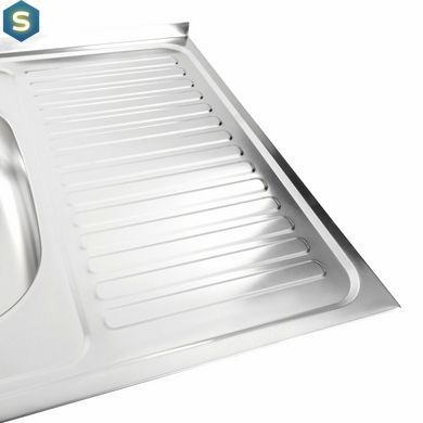 Кухонна мийка з нержавіючої сталі Platinum сатин 8060 L (0.5/160 мм), Satin