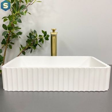 Умывальник (раковина) VBI FLORENTIA WHITE MATT накладной, Белый
