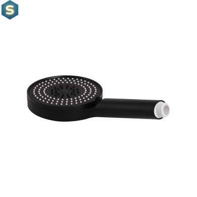 Ручной душ Qtap Rucni D 130 мм круглый QTRUC125BLM45951 Black matt, Черный матовый