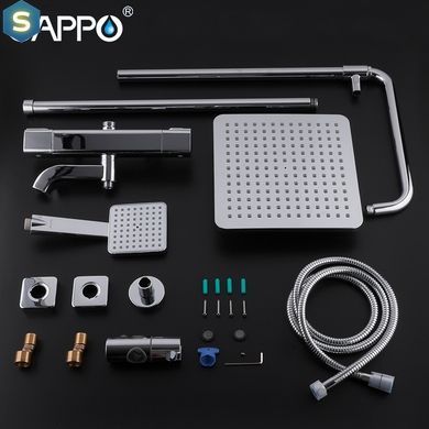Душевая система с термостатом Gappo 1/3 G2491, Хром