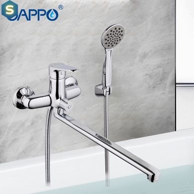 Смеситель для ванны длинный гусак &Oslash;35 Gappo Vantto 1/8 G2236, Хром