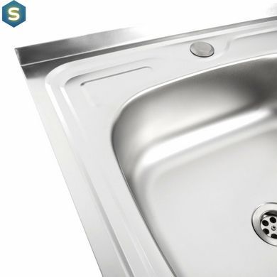 Кухонна мийка з нержавіючої сталі Platinum сатин 8060 L (0.5/160 мм), Satin