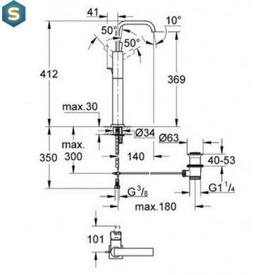 Смеситель для раковины Grohe Allure 32249000