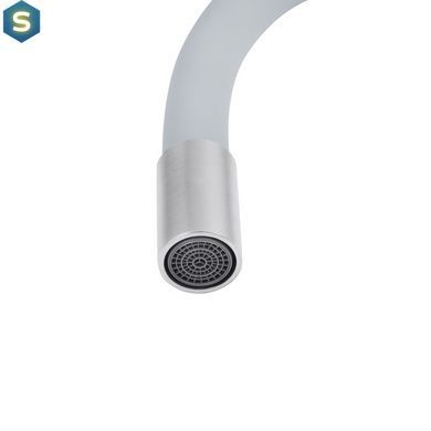 Змішувач для кухні з гнучким виливом Kroner KRP Edelstahl Klassisch - ESG035GRA CV024354, Хром матовий