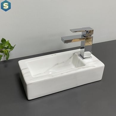 Умывальник VBI Komo L calcatta накладний підвісний VBI-015620, Мармур