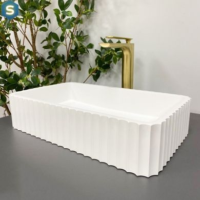 Умывальник (раковина) VBI FLORENTIA WHITE MATT накладной, Белый