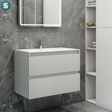 Тумба підвісна Koller Pool Line 800 з умивальником білий матовий LN0789WHITE, Белый матовый