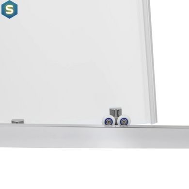 Душова кабіна Qtap Taurus CRM1011SC6 Clear 100х100 см + піддон Qtap Tern 301112, Хром, Універсальна, хром, мелкий (до 20 см)