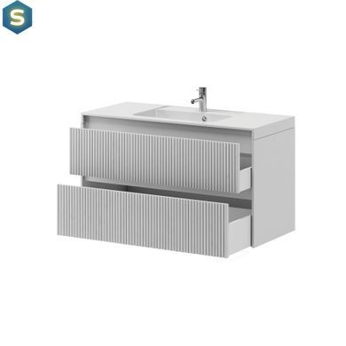 Тумба підвісна Koller Pool Line 800 з умивальником білий матовий LN0789WHITE, Белый матовый