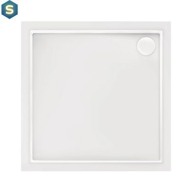 Душова кабіна Qtap Taurus CRM1011SC6 Clear 100х100 см + піддон Qtap Tern 301112, Хром, Універсальна, хром, мелкий (до 20 см)