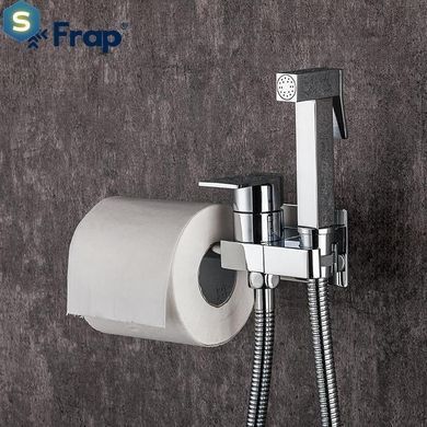 Набір гігієнічного душа прихованого монтажу Frap F7512 з паперотримачем, хром, Хром