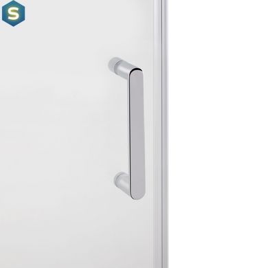 Душові двері в нішу Qtap Taurus CRM209-1.C6 90-100x185 см, скло Clear 6 мм, покриття CalcLess, Універсальна, прозорий