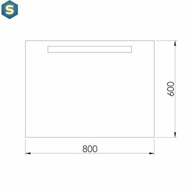 Дзеркало Imprese Rubin прямокутне з підсвічуванням 60x80 см m08609900MF