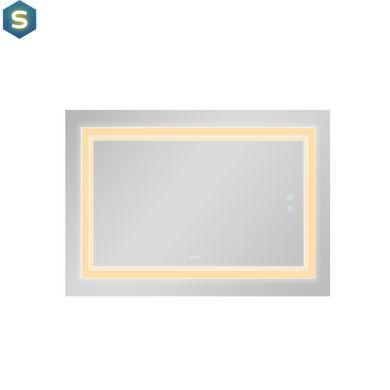 Зеркало Qtap Cardinal 1200х800 с LED-подсветкой Touch, с антизапотеванием, с диммером температуры цвета (3000-6500K) QT0478C12080