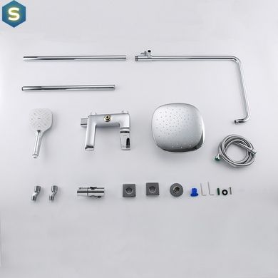 Душевая система Gappo G2450-8, излив - переключатель на лейку, 3-функции, Хром