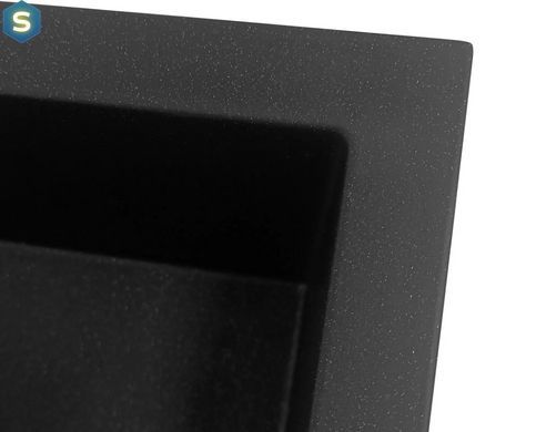Гранітна кухонна мийка Rea West XL black matt ZLE-00136, Черный матовый