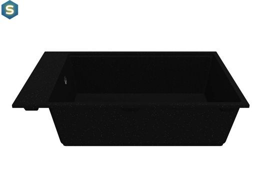 Кухонна мийка Miraggio Lagoon 760 black 0002248, Чорний/золото